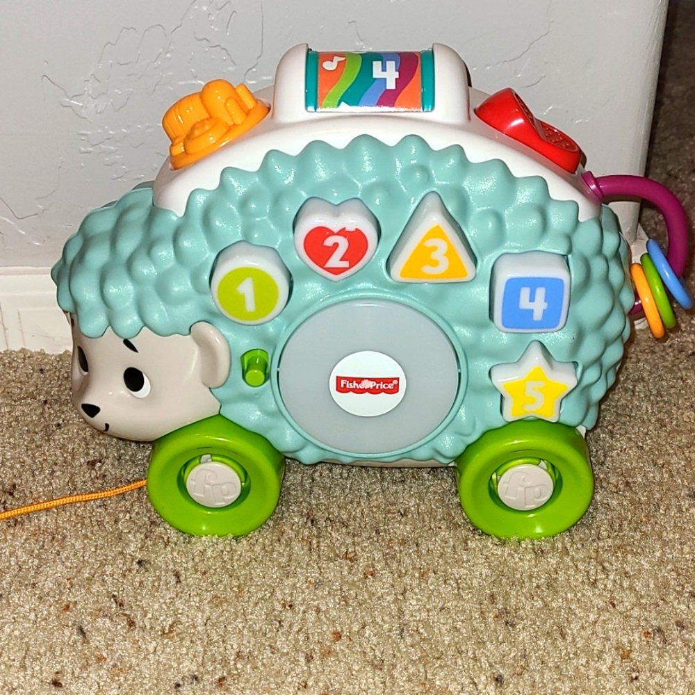 Fisher price hedgehog and moose toys
